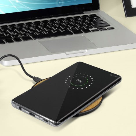 Bamboo 5W Wireless Charger - Branding Evolution