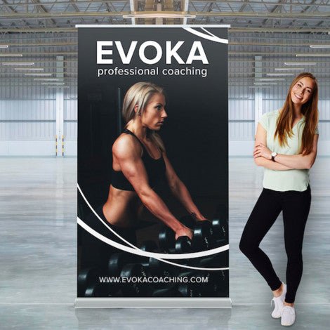 Luxury Pull Up Banner Wide - Branding Evolution