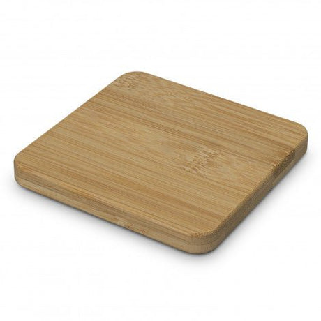Bamboo Bottle Opener Coaster - Square - Branding Evolution