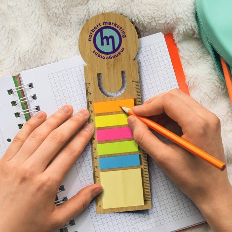 Bamboo Ruler Bookmark - Round - Branding Evolution