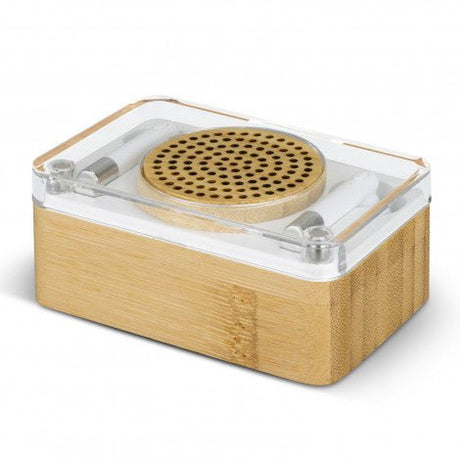 Bamboo Wireless Speaker and Earbud Set - Branding Evolution