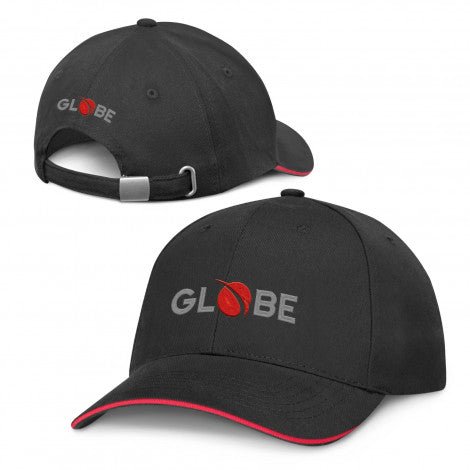 Black Swift Cap with Coloured Trim - Branding Evolution