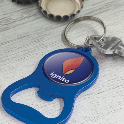 Chevron Bottle Opener Key Ring - Branding Evolution