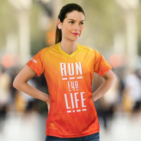 Custom Womens Performance V-Neck T-Shirt - Branding Evolution