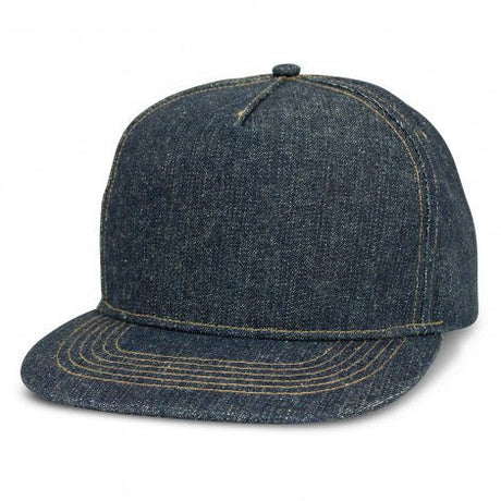 Denim Flat Peak Cap - Branding Evolution