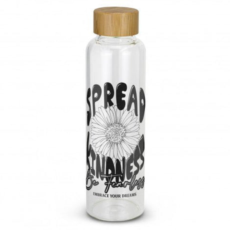 Eden Glass Bottle with Bamboo Lid - Branding Evolution