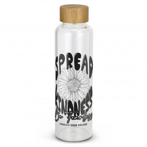 Eden Glass Bottle with Bamboo Lid - Branding Evolution