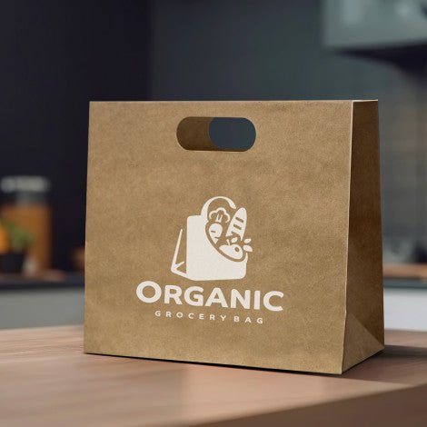 Large Die Cut Paper Bag Landscape - Branding Evolution