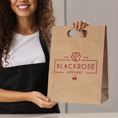 Large Die Cut Paper Bag Portrait - Branding Evolution