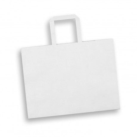 Large Flat Handle Paper Bag Landscape - Branding Evolution