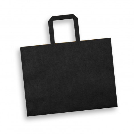 Large Flat Handle Paper Bag Landscape - Branding Evolution