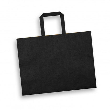 Large Flat Handle Paper Bag Landscape - Branding Evolution