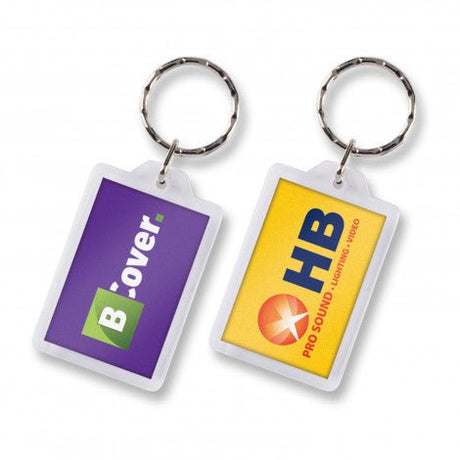 Lens Key Ring - Rectangle - Branding Evolution