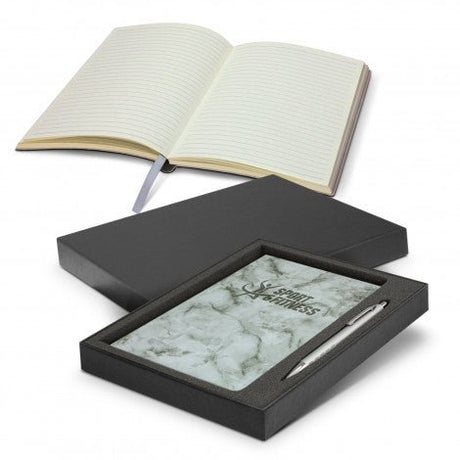 Marble Notebook and Pen Gift Set - Branding Evolution