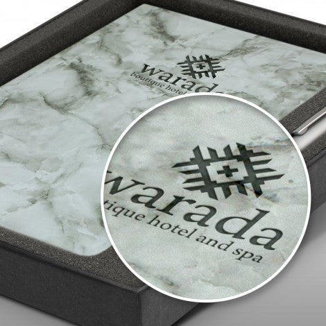 Marble Notebook and Pen Gift Set - Branding Evolution