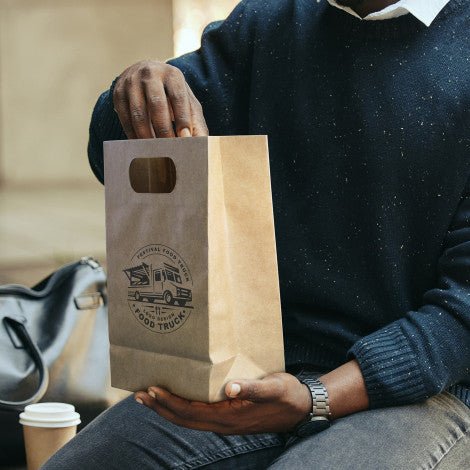 Medium Die Cut Paper Bag Portrait - Branding Evolution