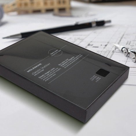 Moleskine Classic Leather Hard Cover Notebook - Large - Branding Evolution