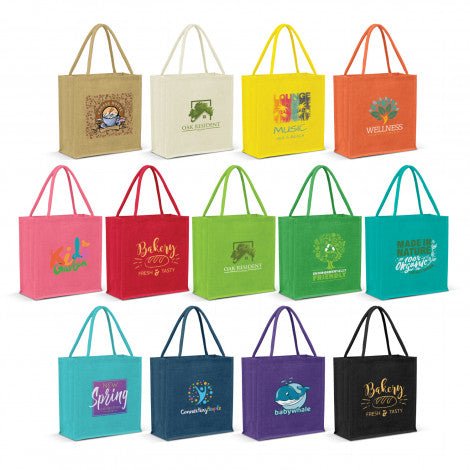 Monza Jute Tote Bag - Colour Match - Branding Evolution