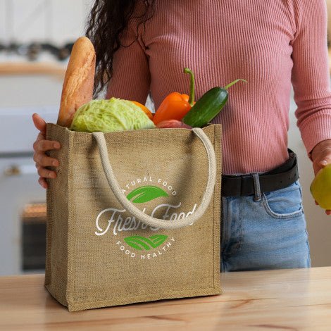 Monza Starch Jute Tote Bag - Branding Evolution