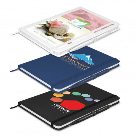 Omega Notebook with Pen - Branding Evolution