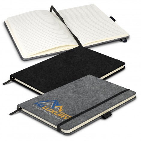 RPET Felt Hard Cover Notebook - Branding Evolution