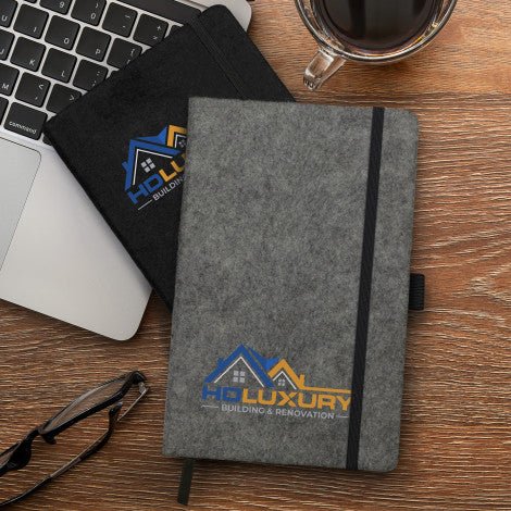 RPET Felt Hard Cover Notebook - Branding Evolution