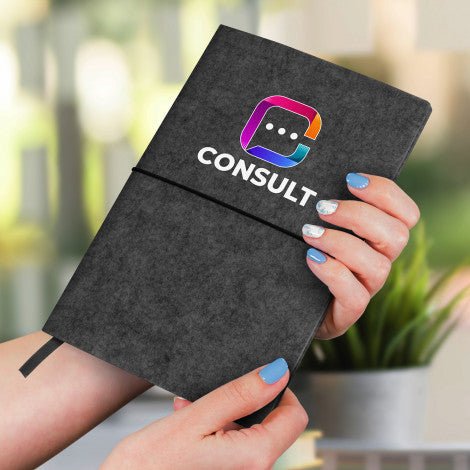 RPET Felt Soft Cover Notebook - Branding Evolution
