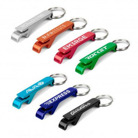 Snappy Metal Bottle Opener Key Ring - Branding Evolution