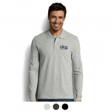 SOLS Perfect Men's Long Sleeve Polo - Branding Evolution