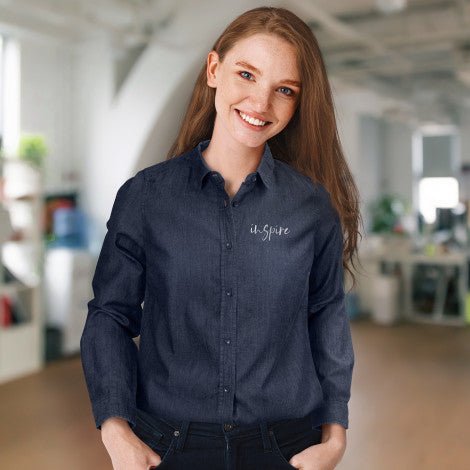 TRENDSWEAR Chester Women's Denim Shirt - Branding Evolution