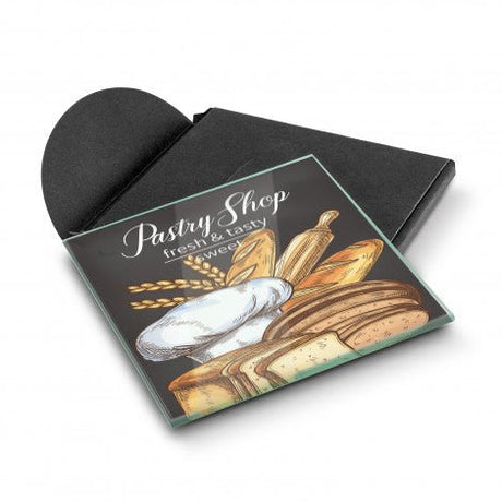 Venice Single Glass Coaster Full Colour - Square - Branding Evolution