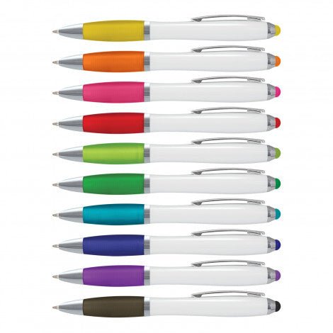 Vistro Stylus Pen - White Barrel - Branding Evolution