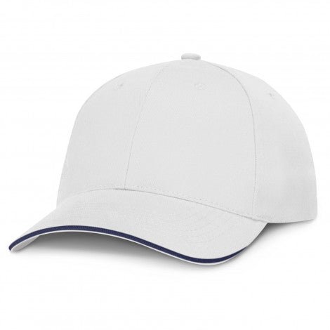 White Swift Cap with Coloured Trim - Branding Evolution