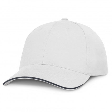 White Swift Cap with Coloured Trim - Branding Evolution