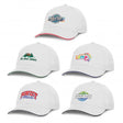 White Swift Cap with Coloured Trim - Branding Evolution