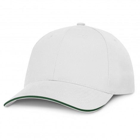 White Swift Cap with Coloured Trim - Branding Evolution
