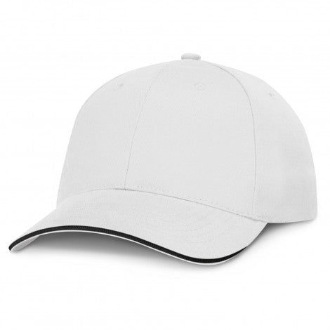 White Swift Cap with Coloured Trim - Branding Evolution