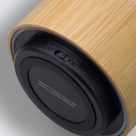 Bamboo Bluetooth Speaker - Black - Branding Evolution