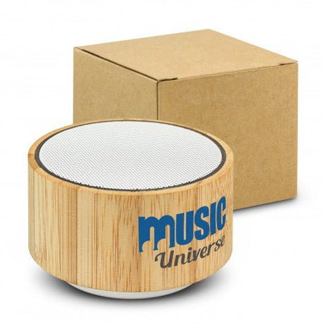 Bamboo Bluetooth Speaker - White - Branding Evolution