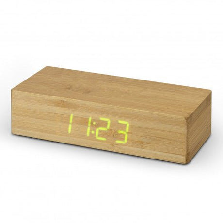 Bamboo Wireless Charging Clock - Branding Evolution