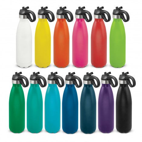 Mirage Powder Coated Vacuum Bottle - Flip Lid - Branding Evolution