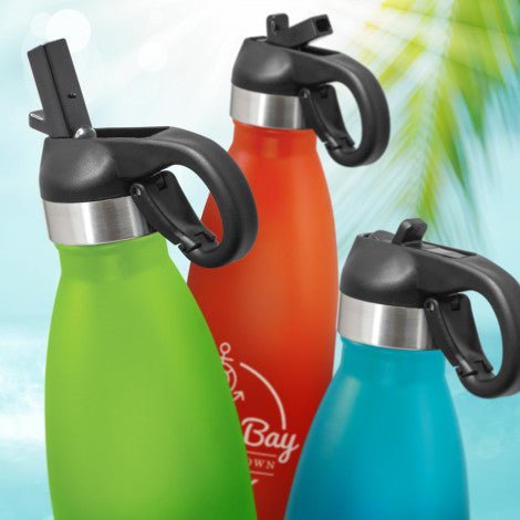 Mirage Powder Coated Vacuum Bottle - Flip Lid - Branding Evolution