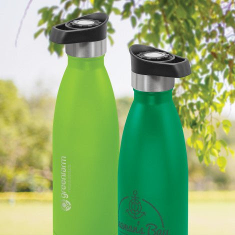 Mirage Powder Coated Vacuum Bottle - Push Button Lid - Branding Evolution