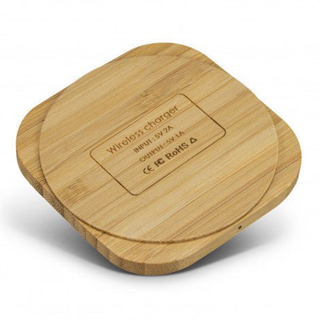 Vita Bamboo Wireless Charger - Square - Branding Evolution