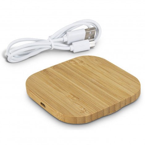 Vita Bamboo Wireless Charger - Square - Branding Evolution