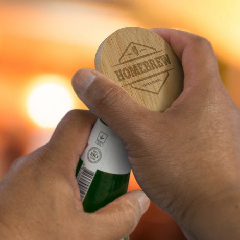 Bamboo Bottle Opener - Branding Evolution