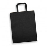 Large Flat Handle Paper Bag Portrait - Branding Evolution