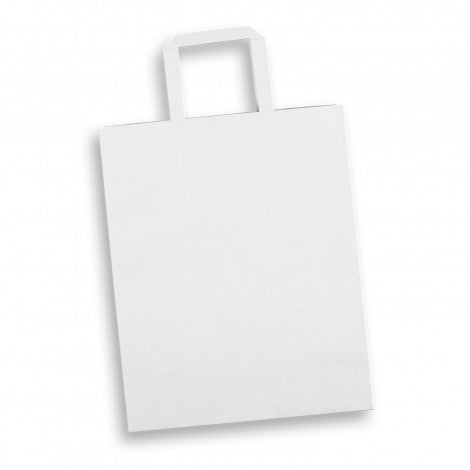 Large Flat Handle Paper Bag Portrait - Branding Evolution