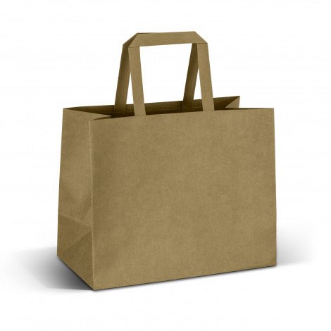 Medium Flat Handle Paper Bag Landscape - Branding Evolution