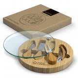 Natura Glass & Bamboo Cheese Board - Branding Evolution